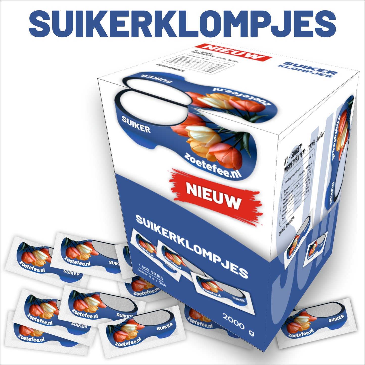 Suikerklompjes 500 st. ( 0,03 €/st )