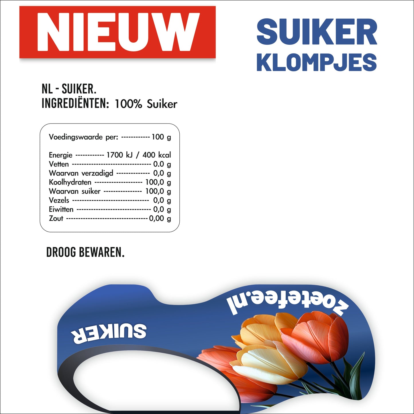 Suikerklompjes 500 st. ( 0,03 €/st )