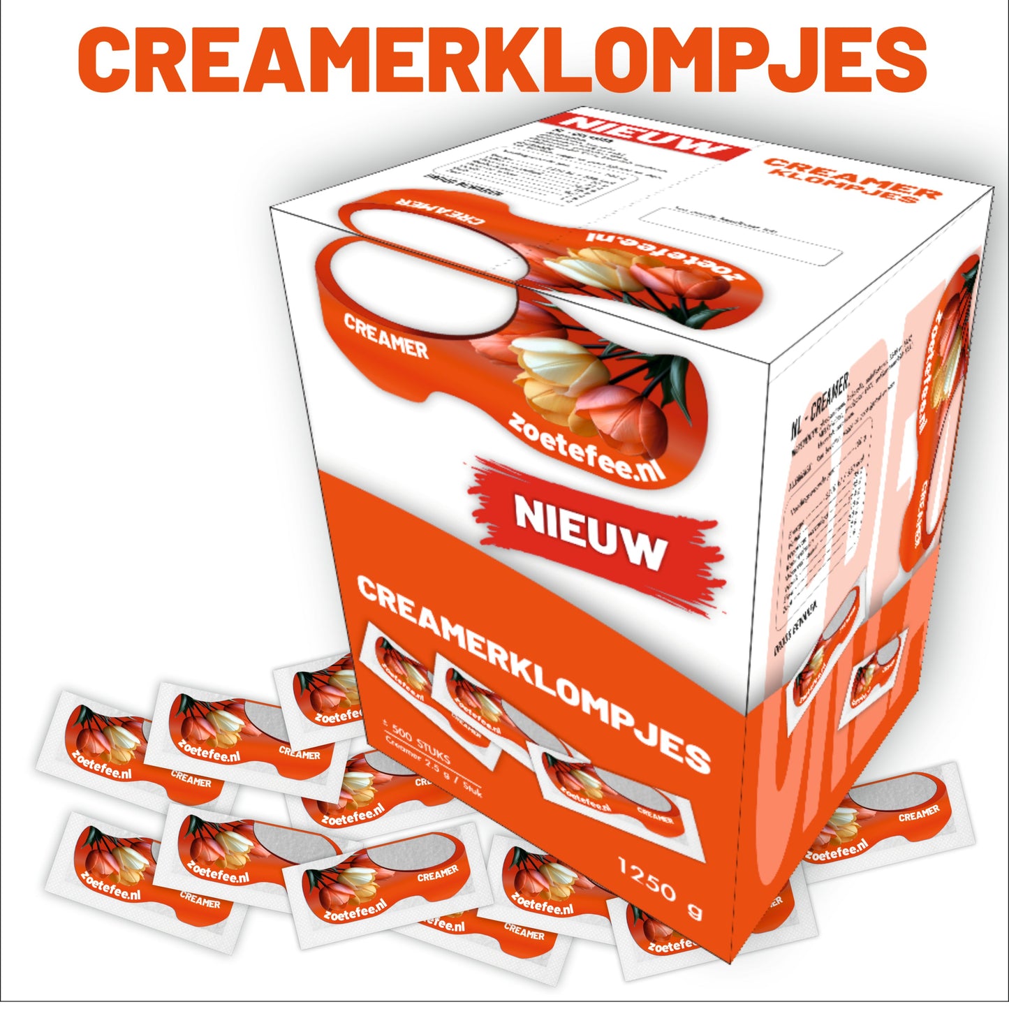 Creamerklompjes 500 st. ( 0,04 €/st )