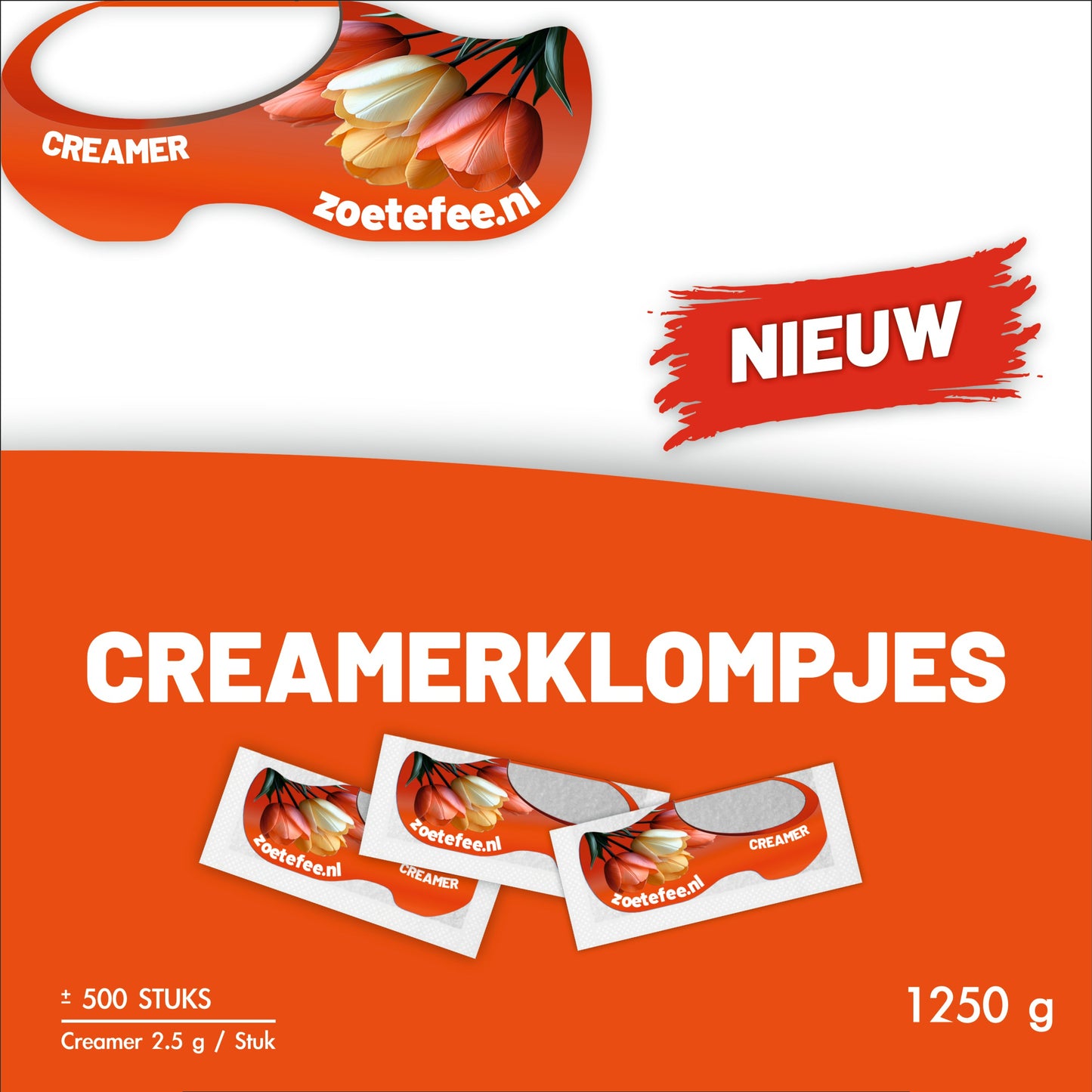 Creamerklompjes 500 st. ( 0,04 €/st )