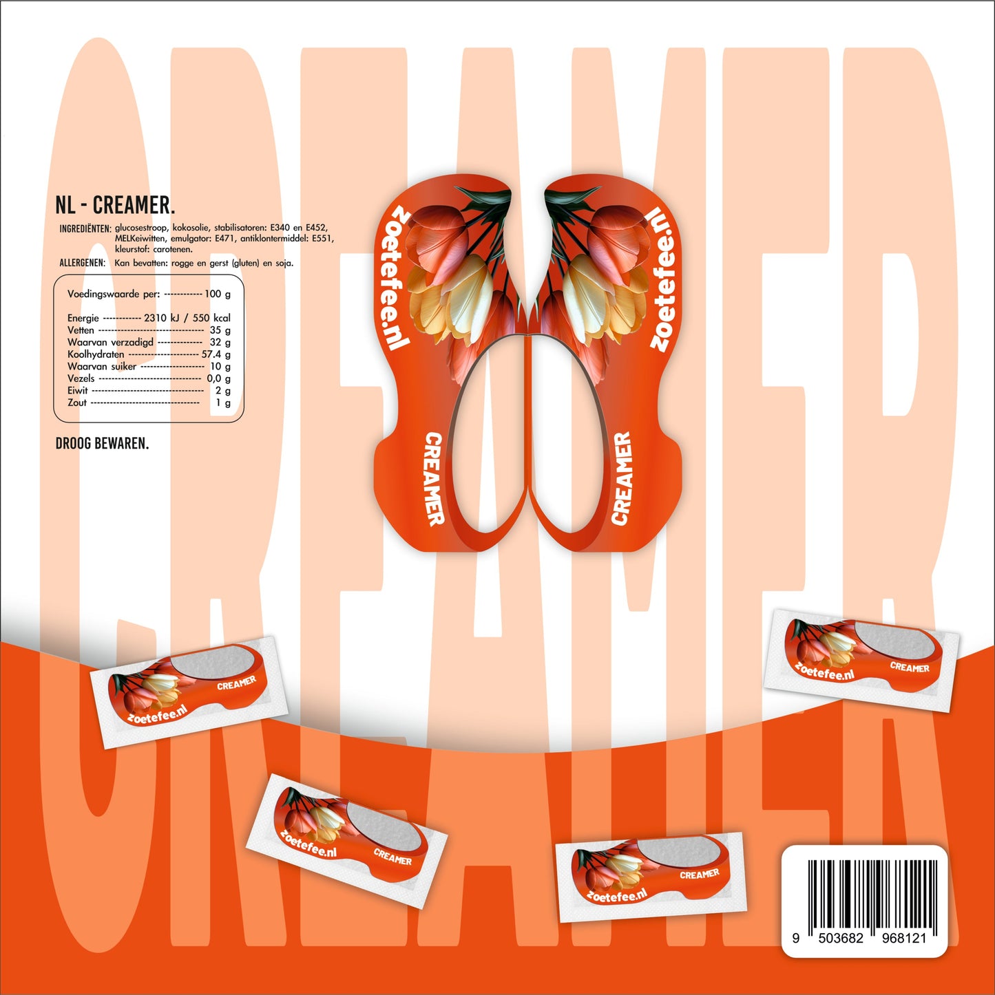 Creamerklompjes 500 st. ( 0,04 €/st )
