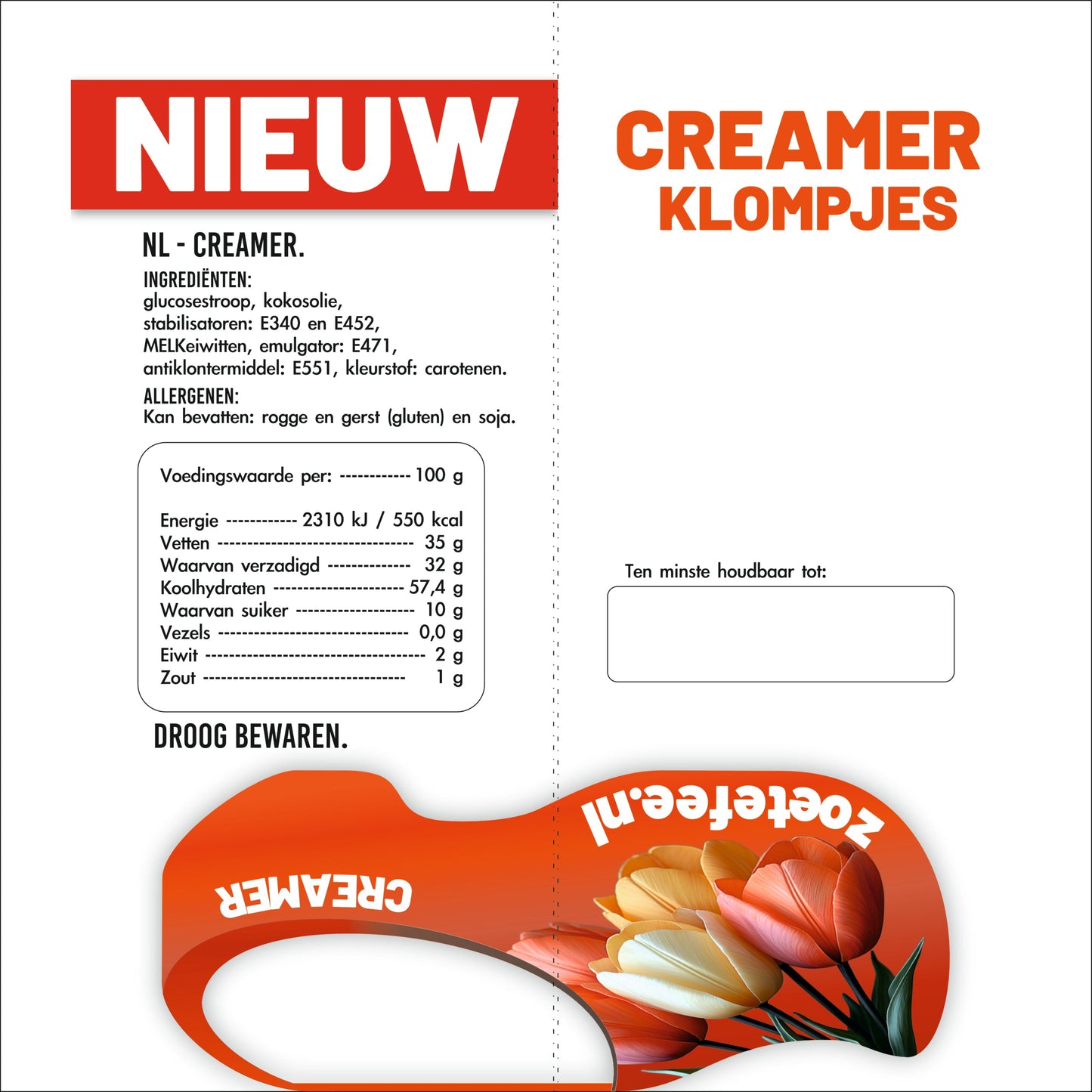 Creamerklompjes 500 st. ( 0,04 €/st )