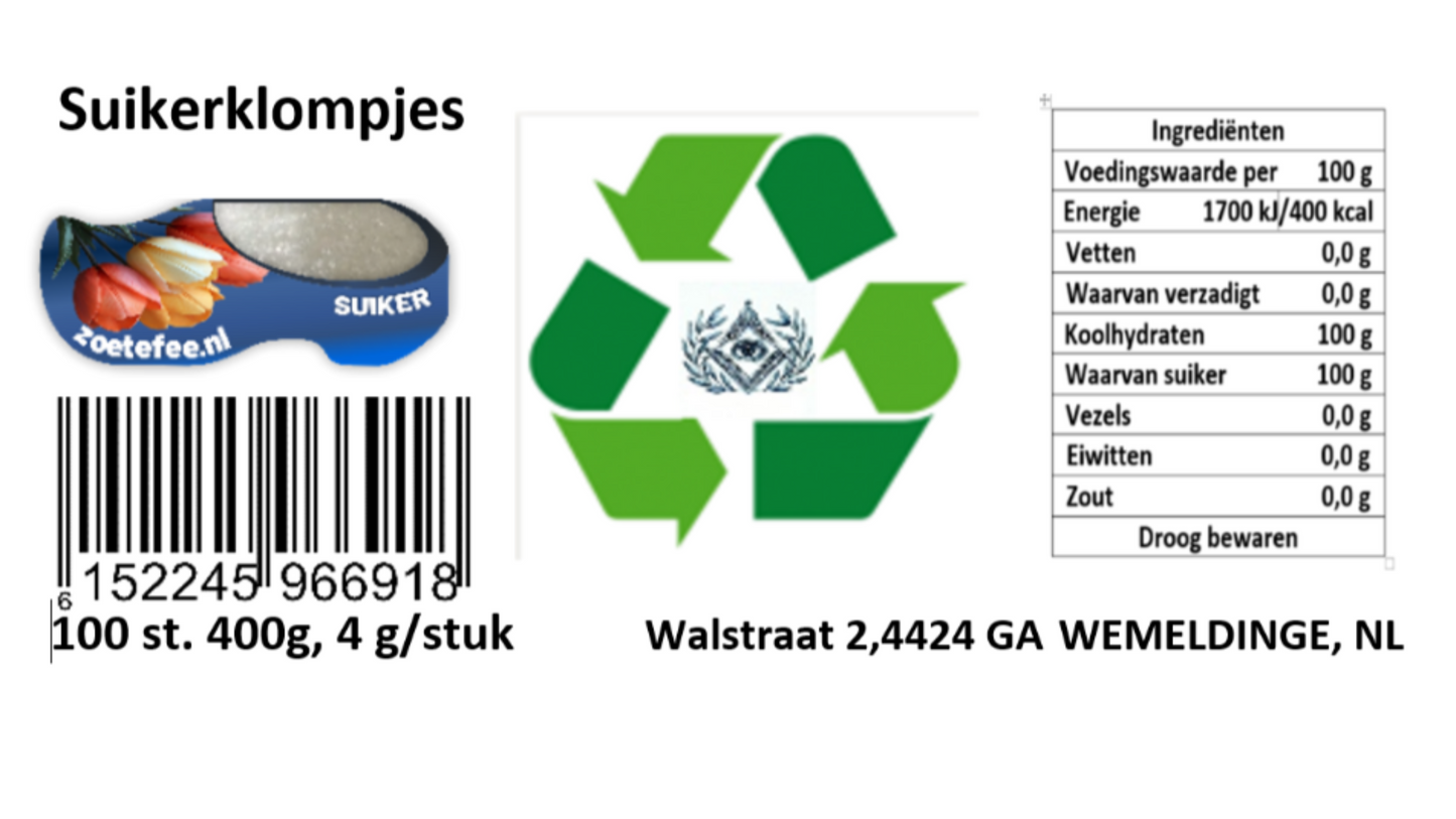 Suikerklompjes Tactiek-100 . Korte wandeling, lichtgewicht